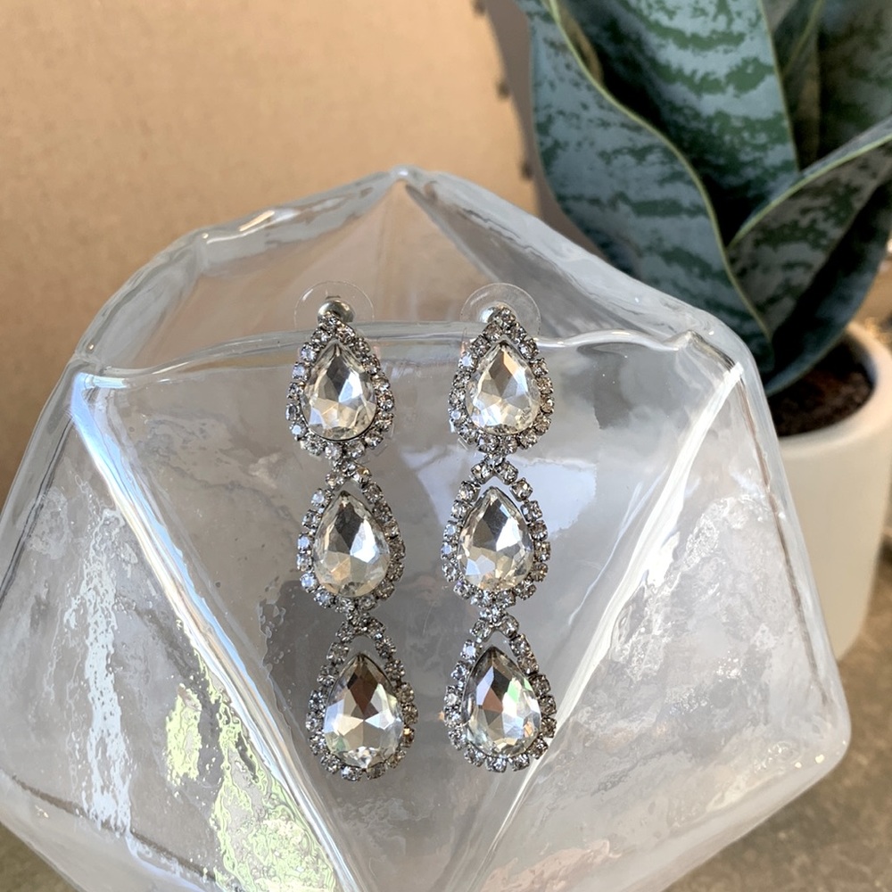 Crystal dangle earrings